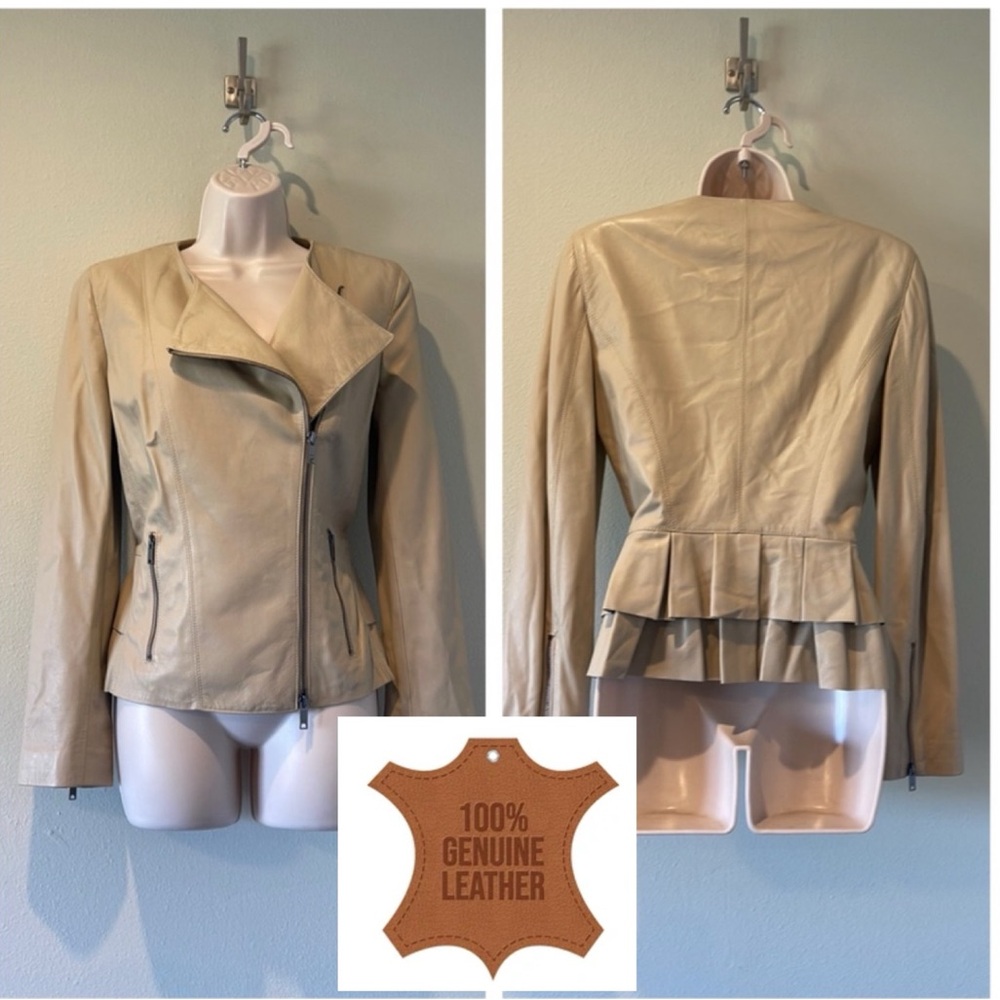 DKNY Leather Jacket S